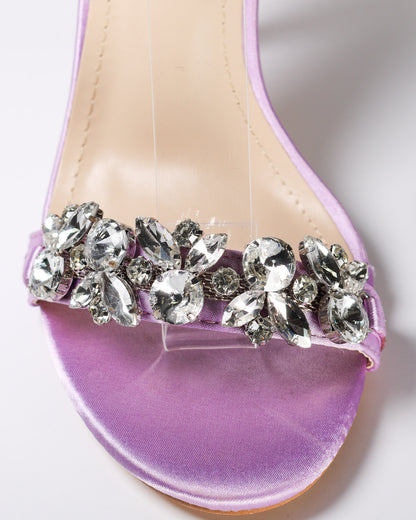 Viciaa-7 Rhinestone Strap Heels