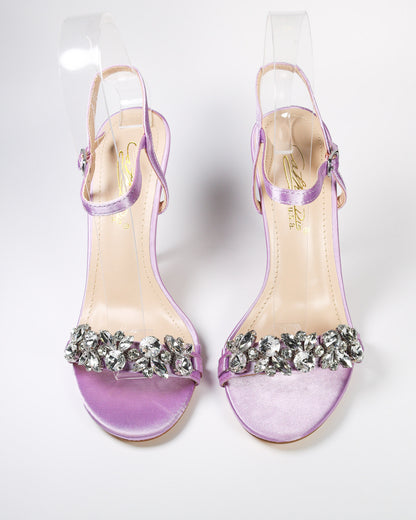 Viciaa-7 Rhinestone Strap Heels
