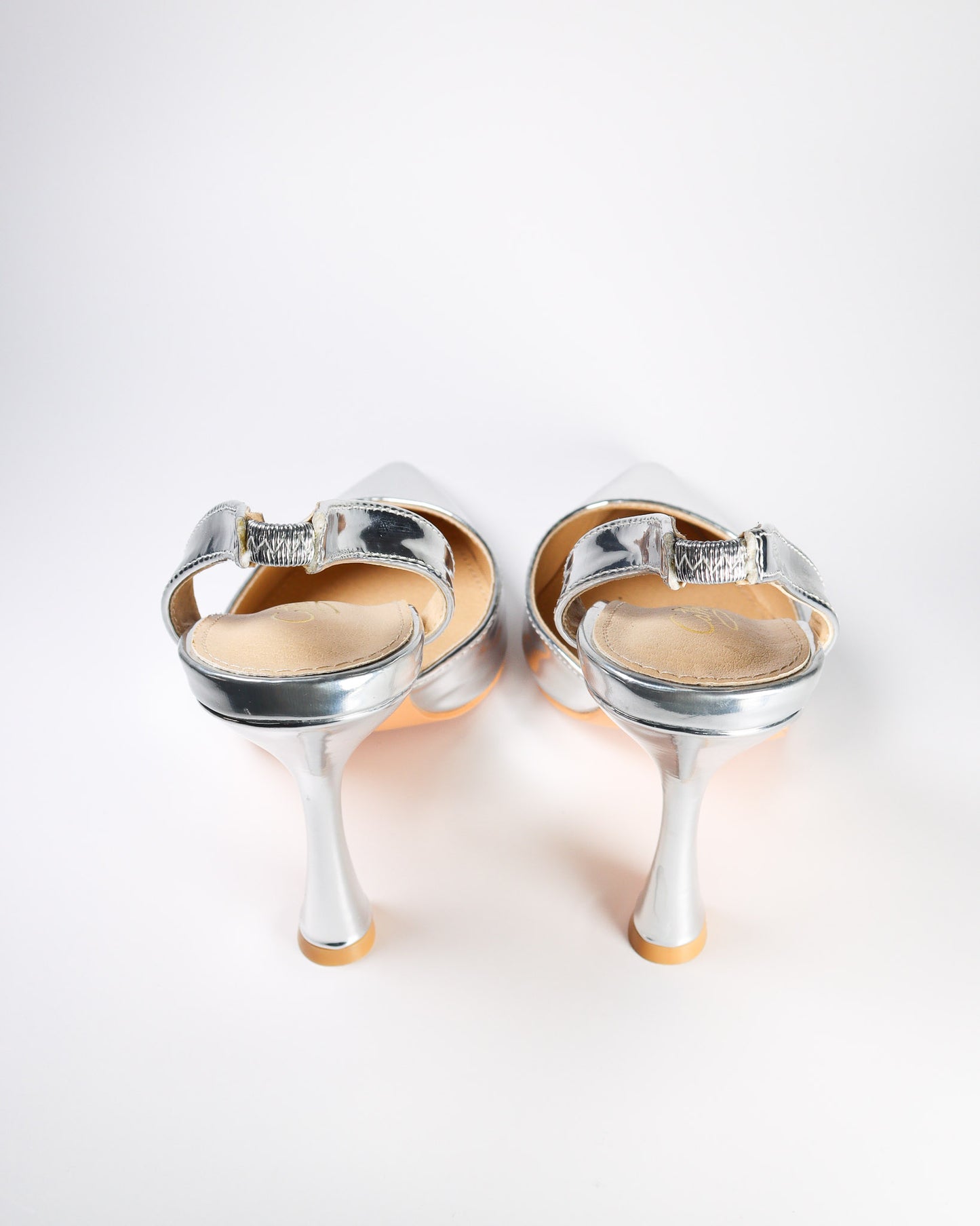 Taimi-3 Metallic Slingback Pumps