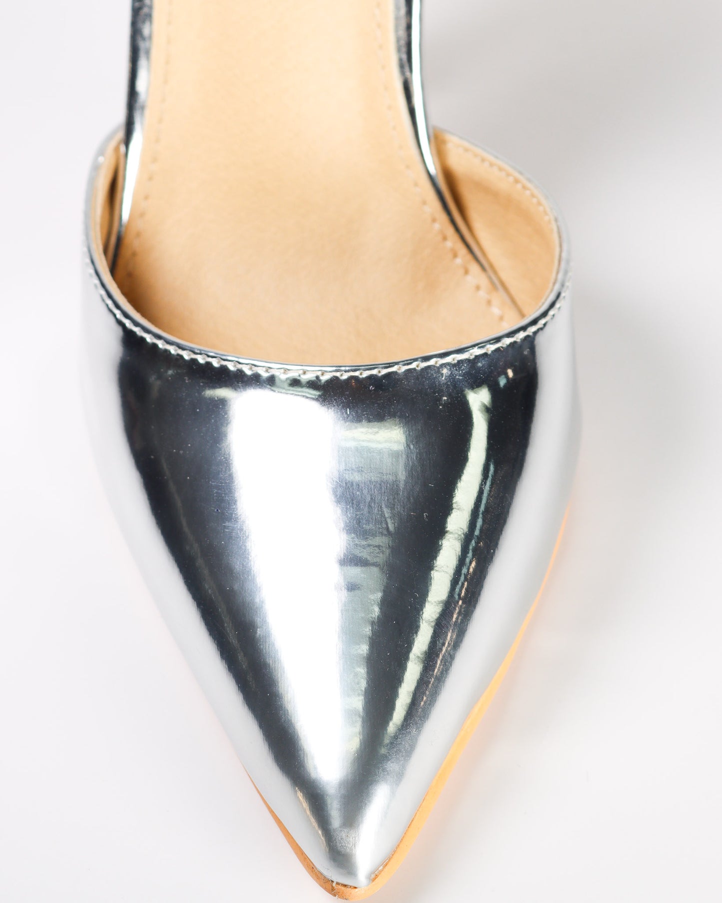 Taimi-3 Metallic Slingback Pumps