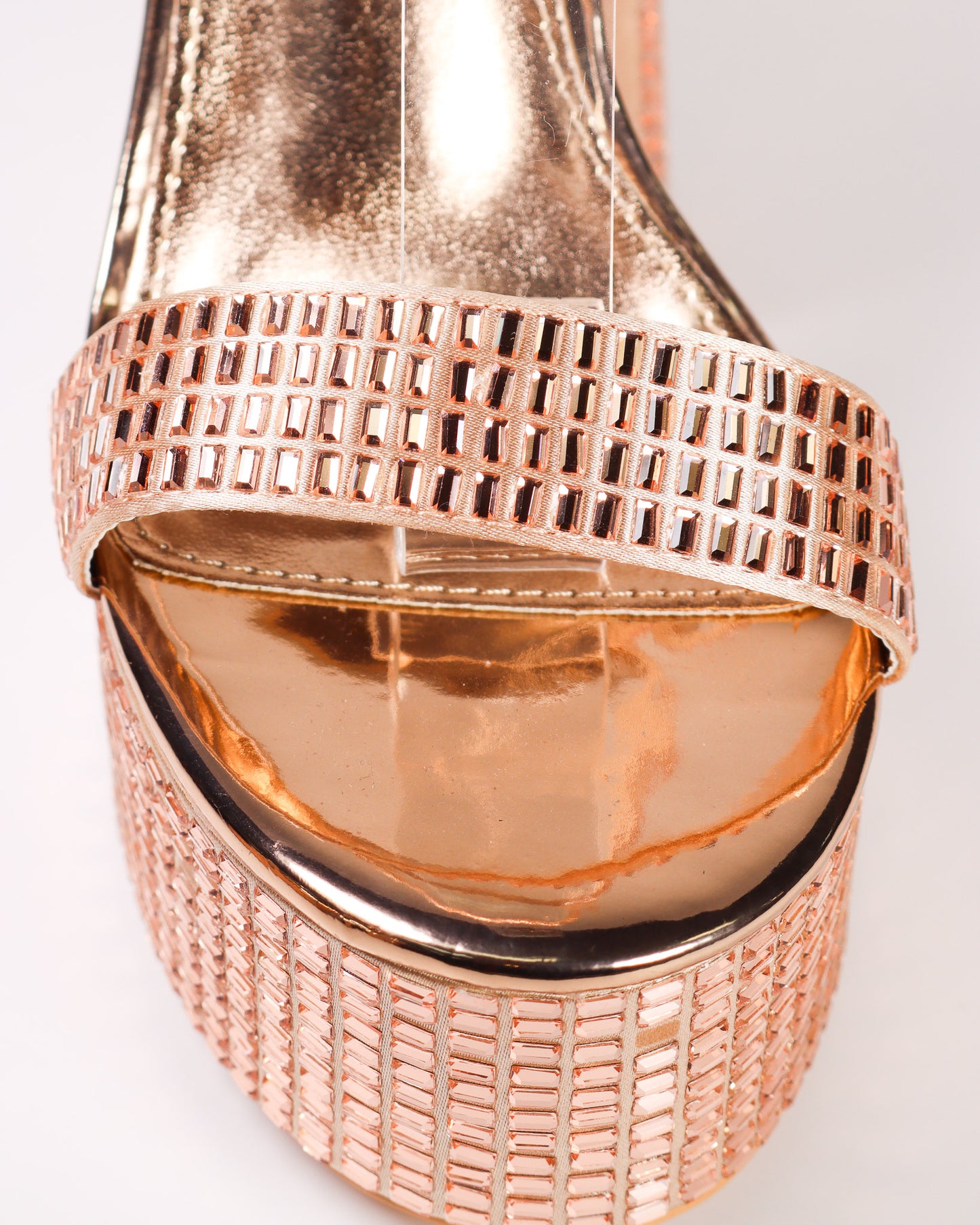Jonay-91 Rhinestone Studded Platform Heels