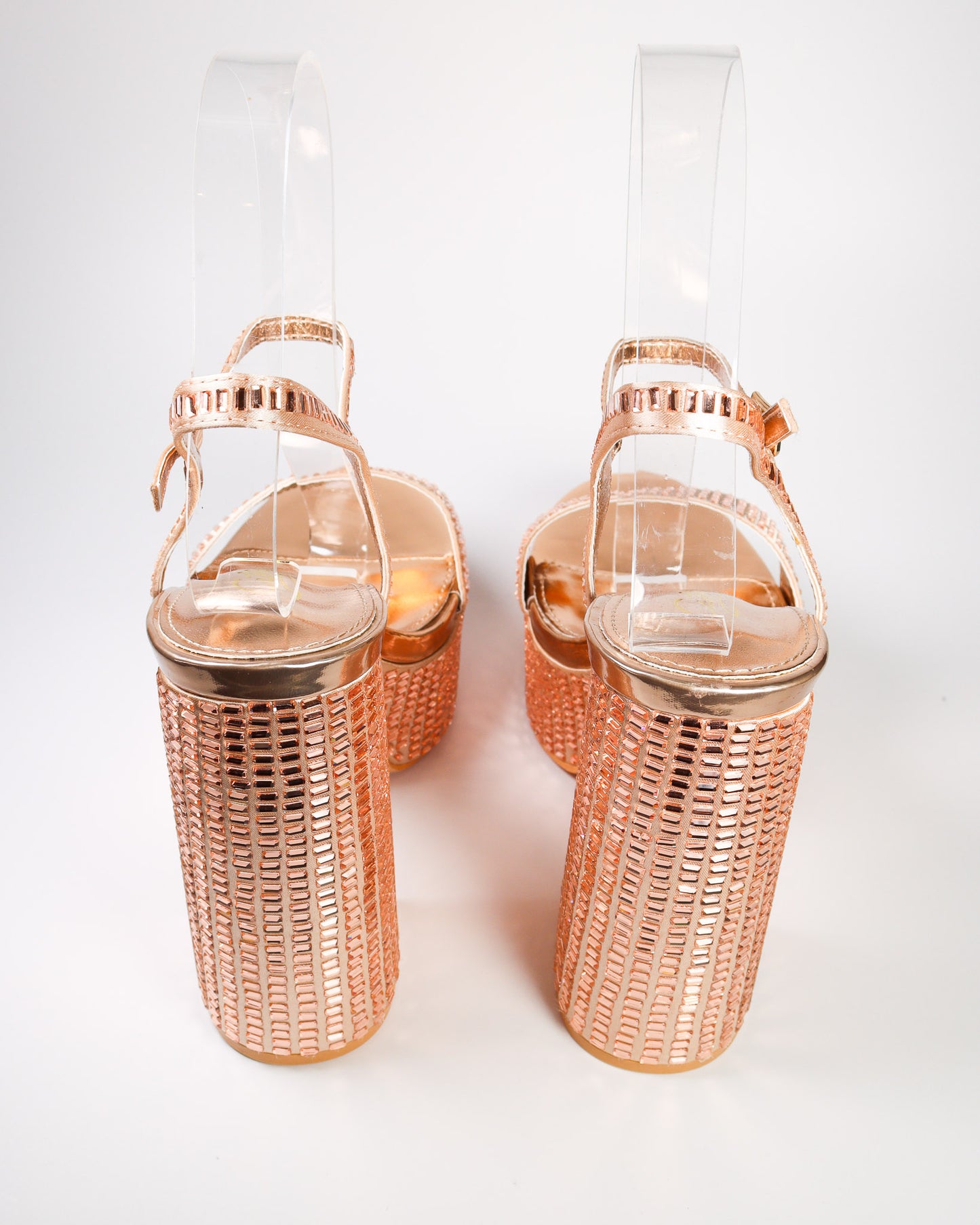 Jonay-91 Rhinestone Studded Platform Heels
