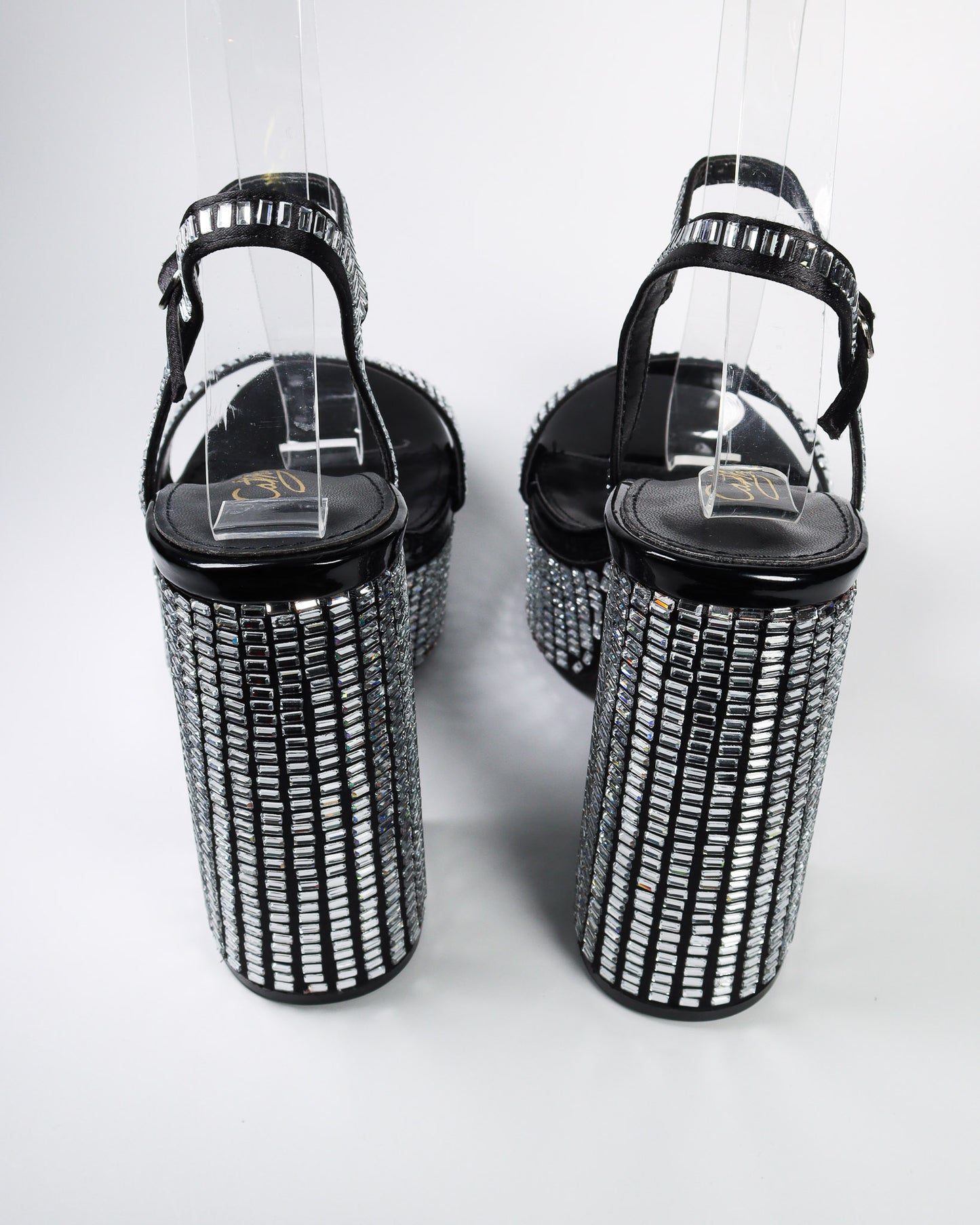Jonay-91 Rhinestone Studded Platform Heels