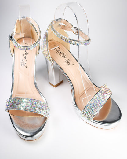 Elegant 75 Rhinestone Embellished Heels