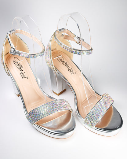 Elegant 75 Rhinestone Embellished Heels