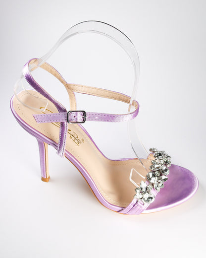 Viciaa-7 Rhinestone Strap Heels
