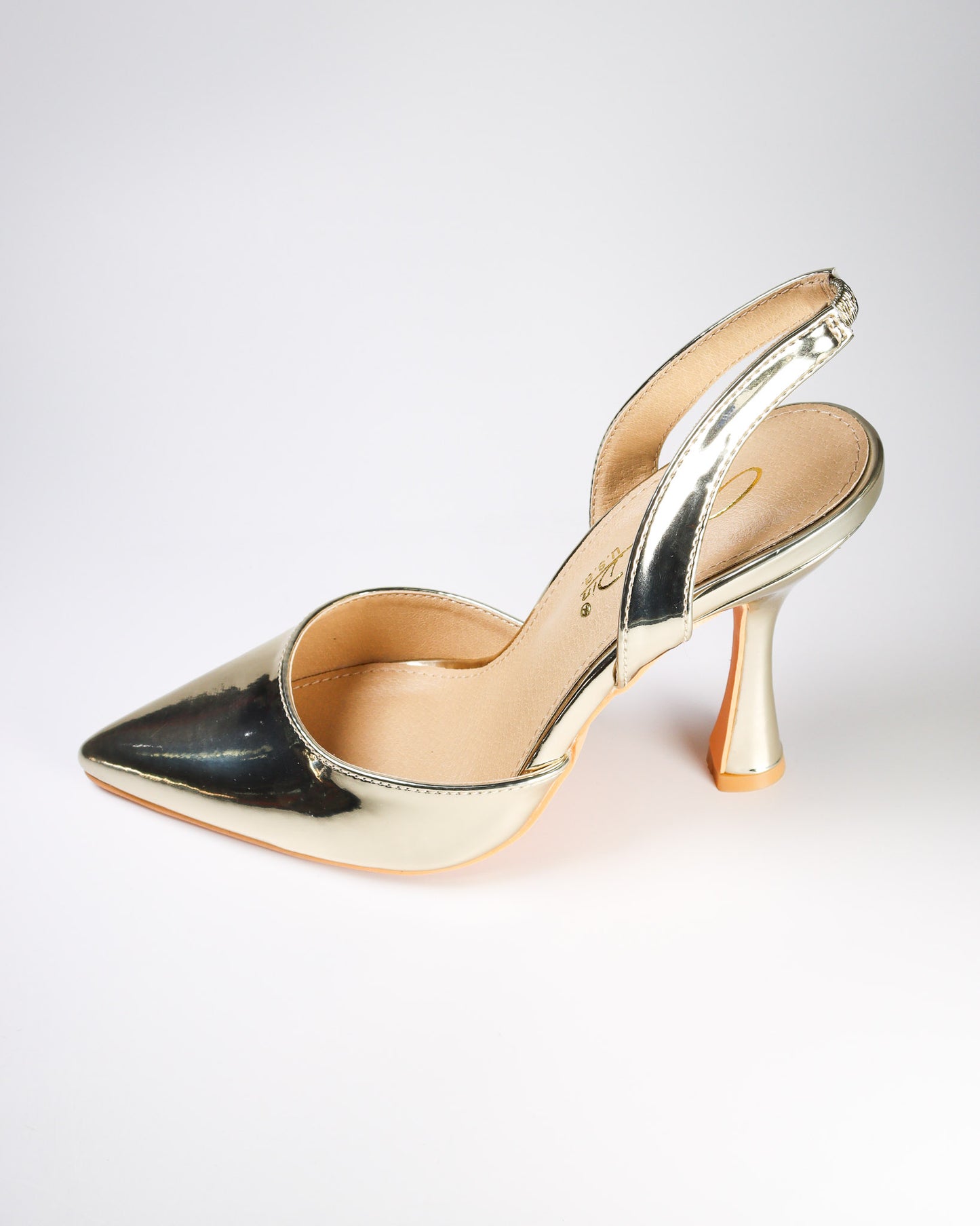 Taimi-3 Metallic Slingback Pumps
