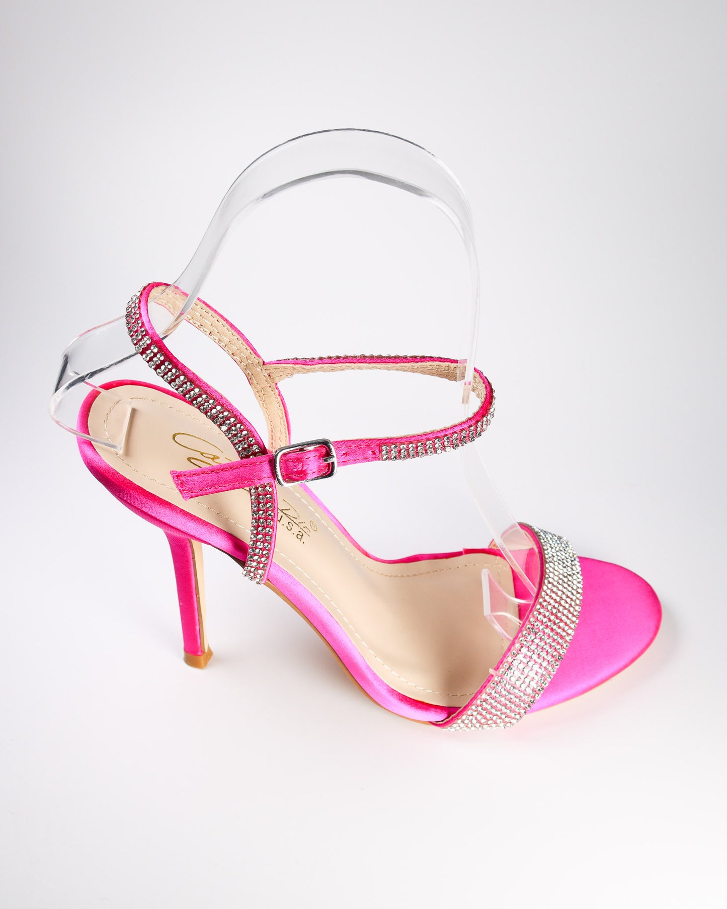 Viciaa-6 Strappy Rhinestone Stilettos
