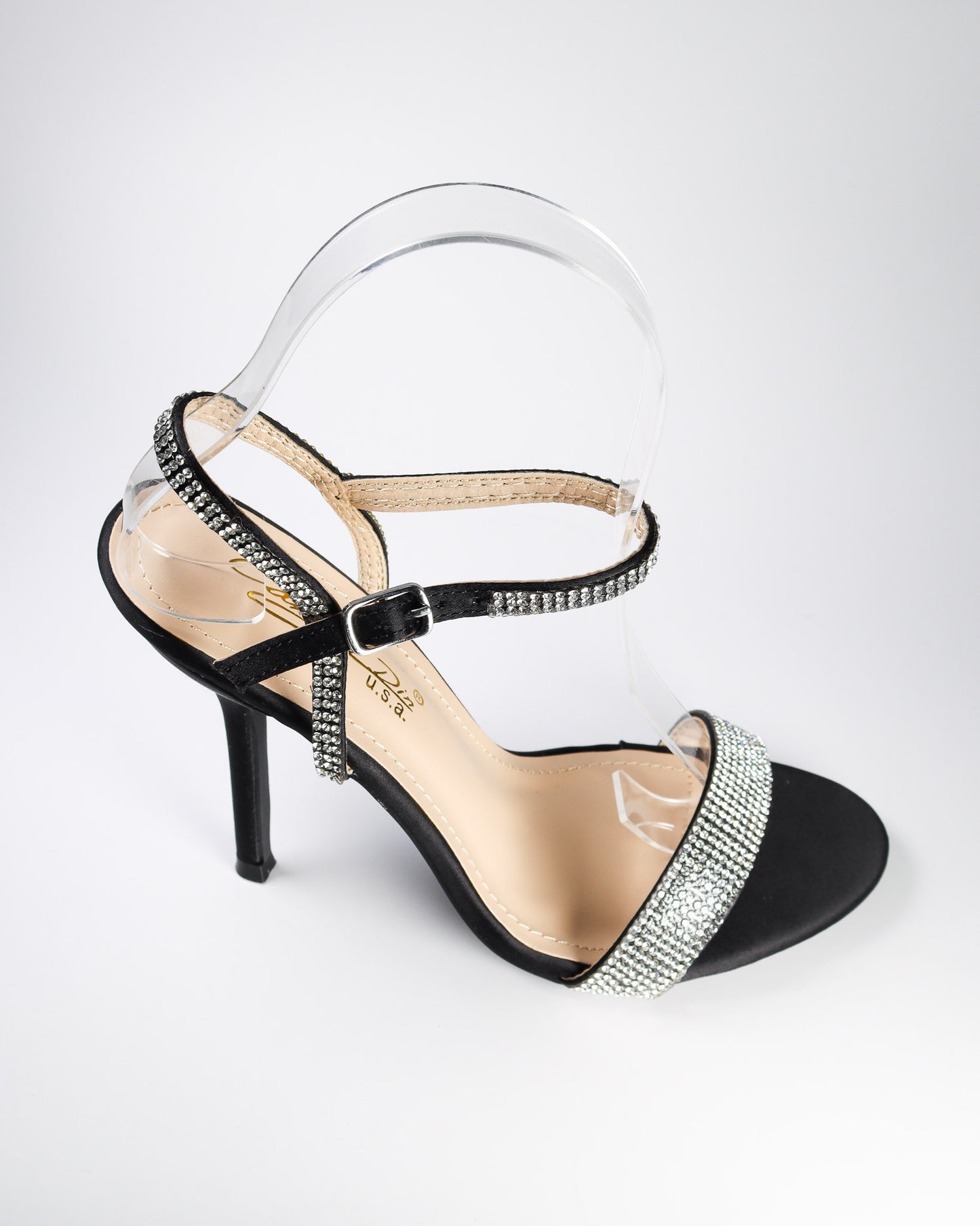 Viciaa-6 Strappy Rhinestone Stilettos