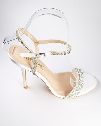 Viciaa-6 Strappy Rhinestone Stilettos