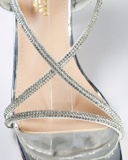 Mandisa-10 Rhinestone Wrap Up Heel