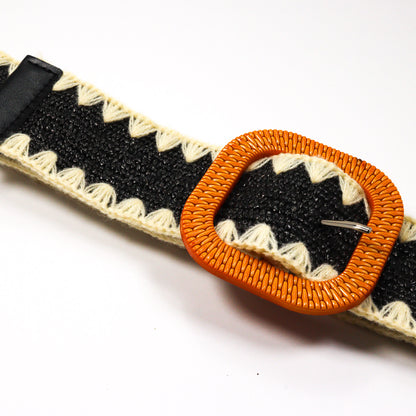 Stretch Woven Straw Belt