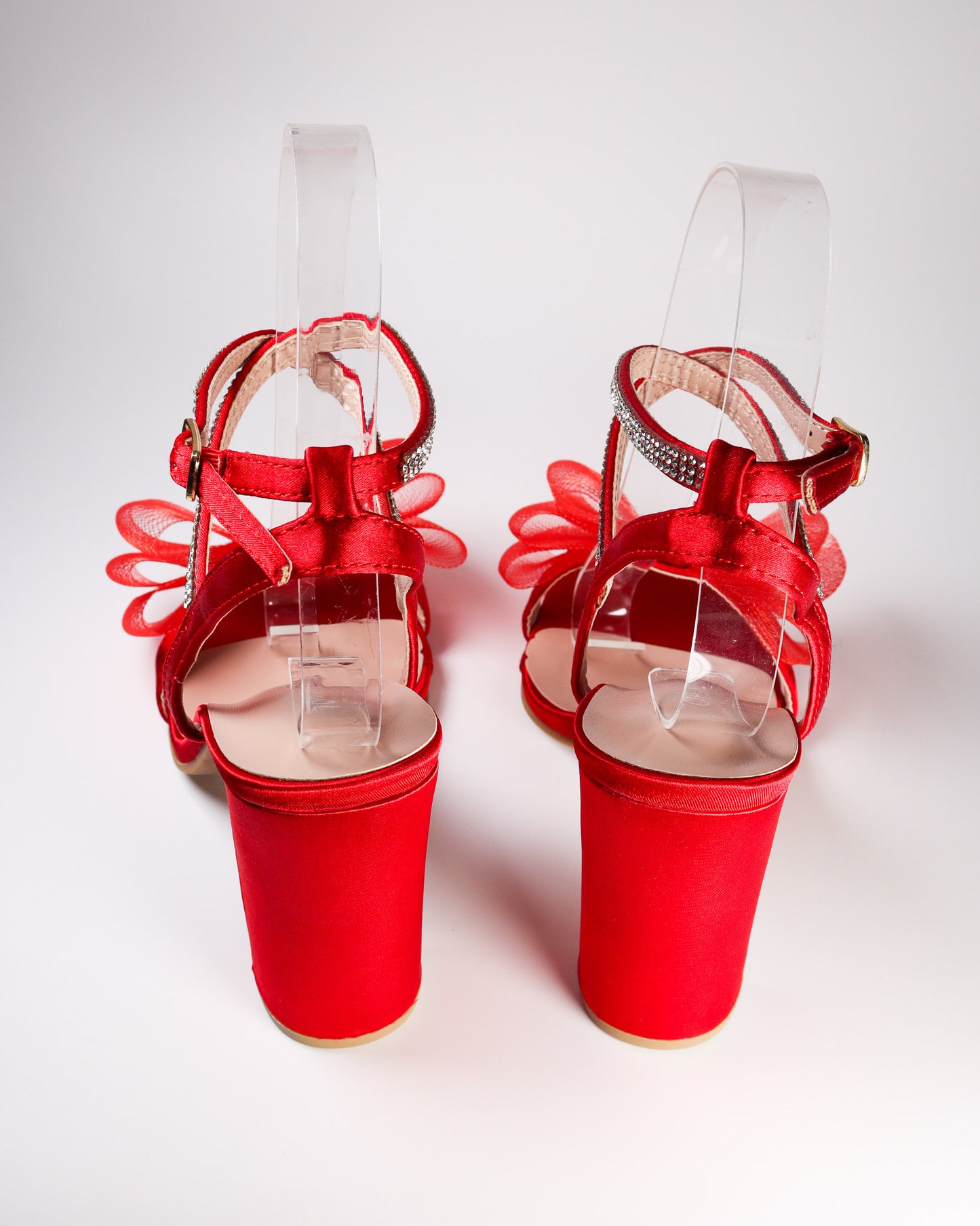 Agatha-22 Square Toe Heels w/ Bows