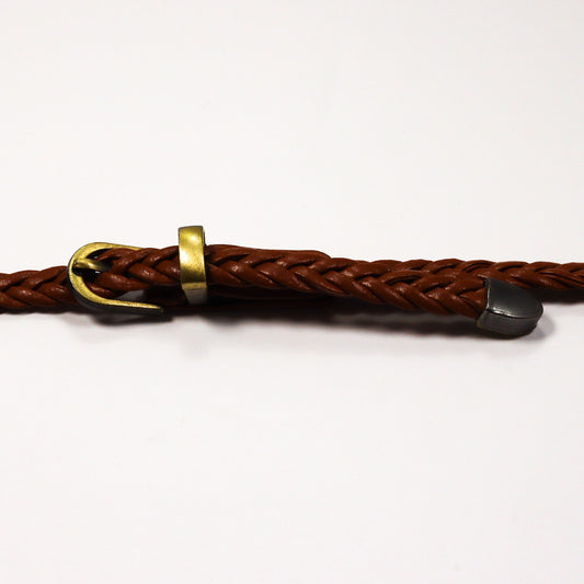 Braided PU Leather Belt