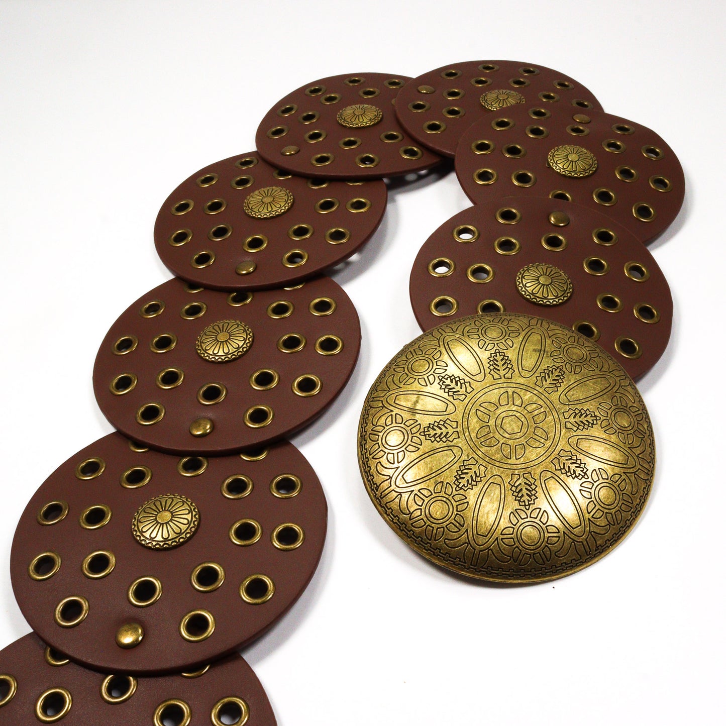 Western PU Leather Wide Disc Belt