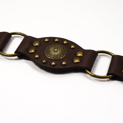 PU Leather Linked Medallion Belt