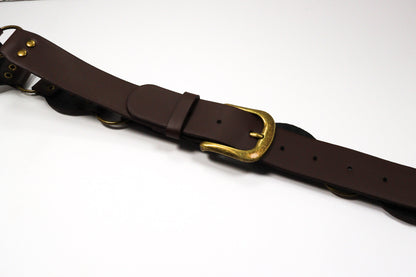 PU Leather Linked Medallion Belt