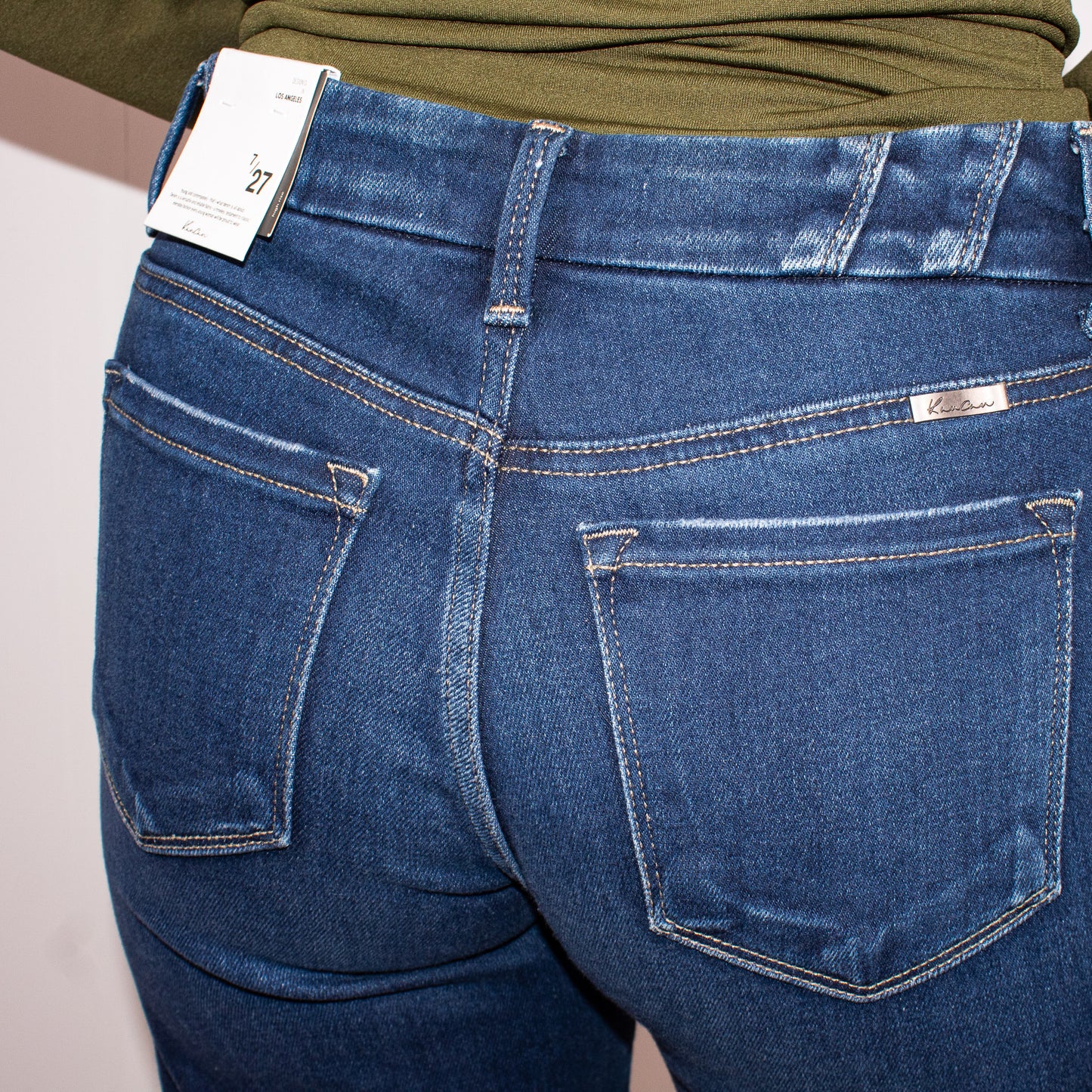 Kancan Dark Wash Wide Jeans