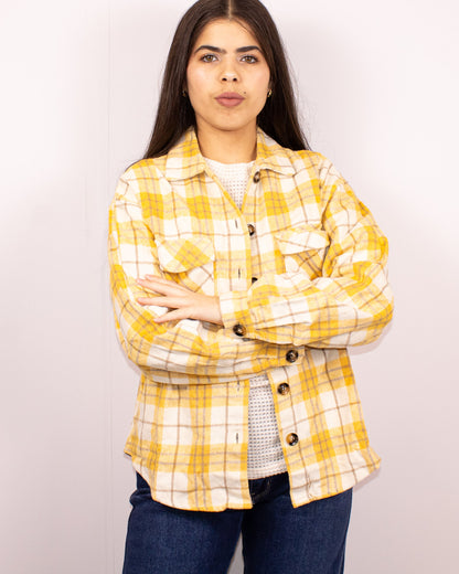 Plaid Button Up Shacket