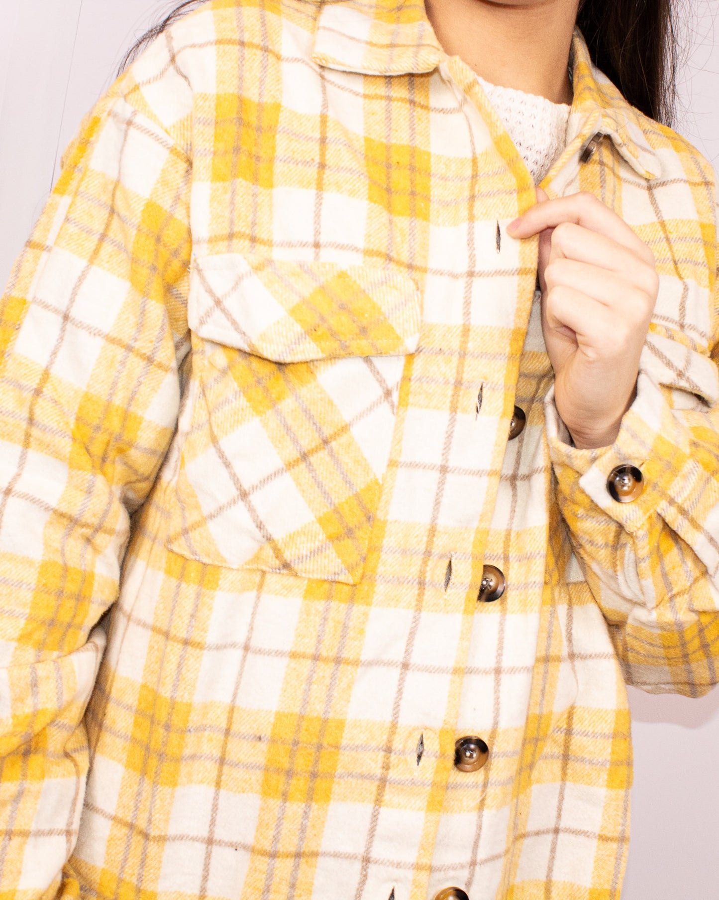Plaid Button Up Shacket