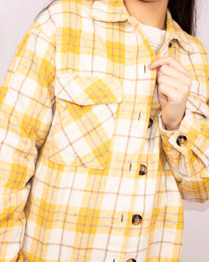 Plaid Button Up Shacket