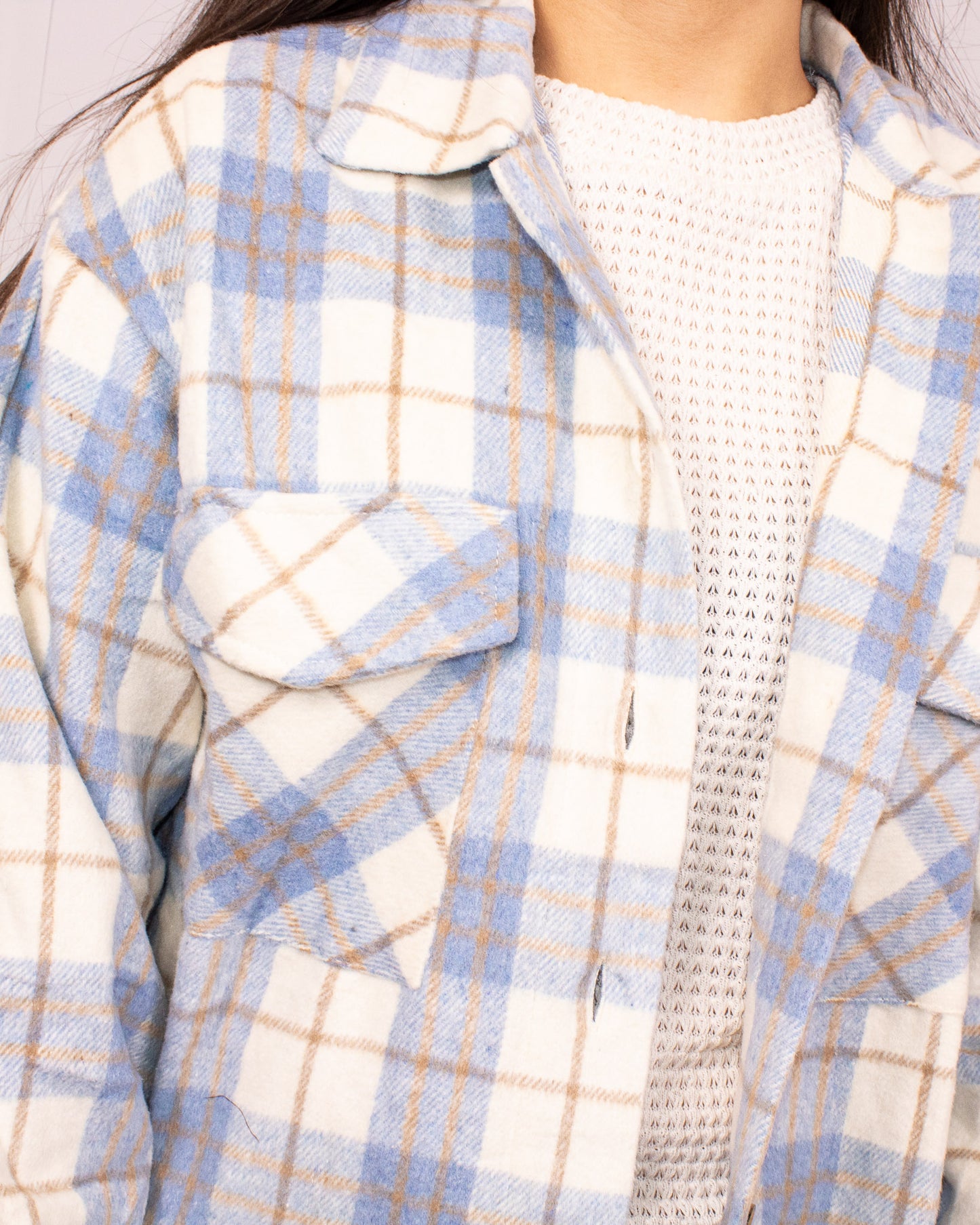 Plaid Button Up Shacket