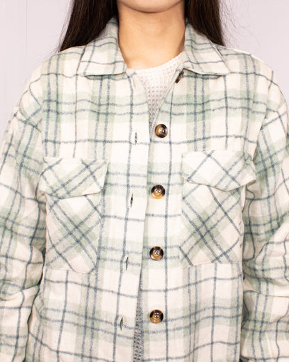 Plaid Button Up Shacket