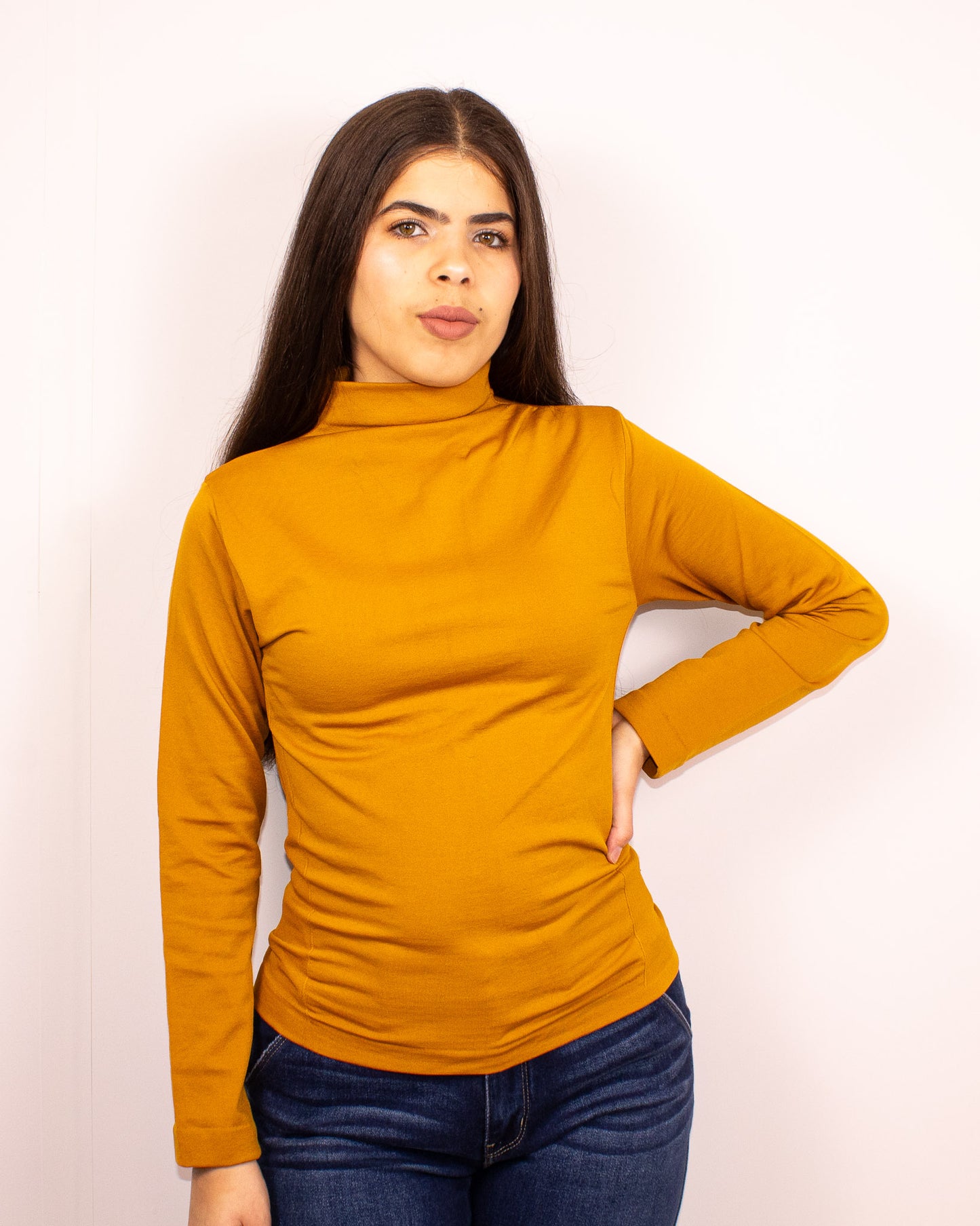 Fleece Mock Neck