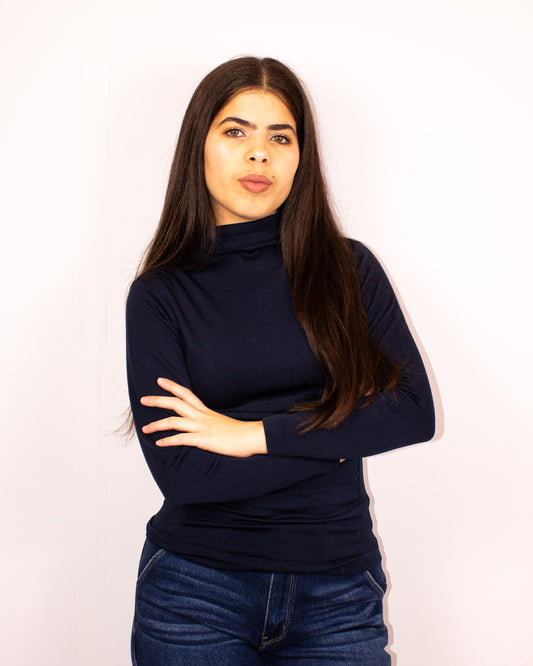 Fleece Mock Neck