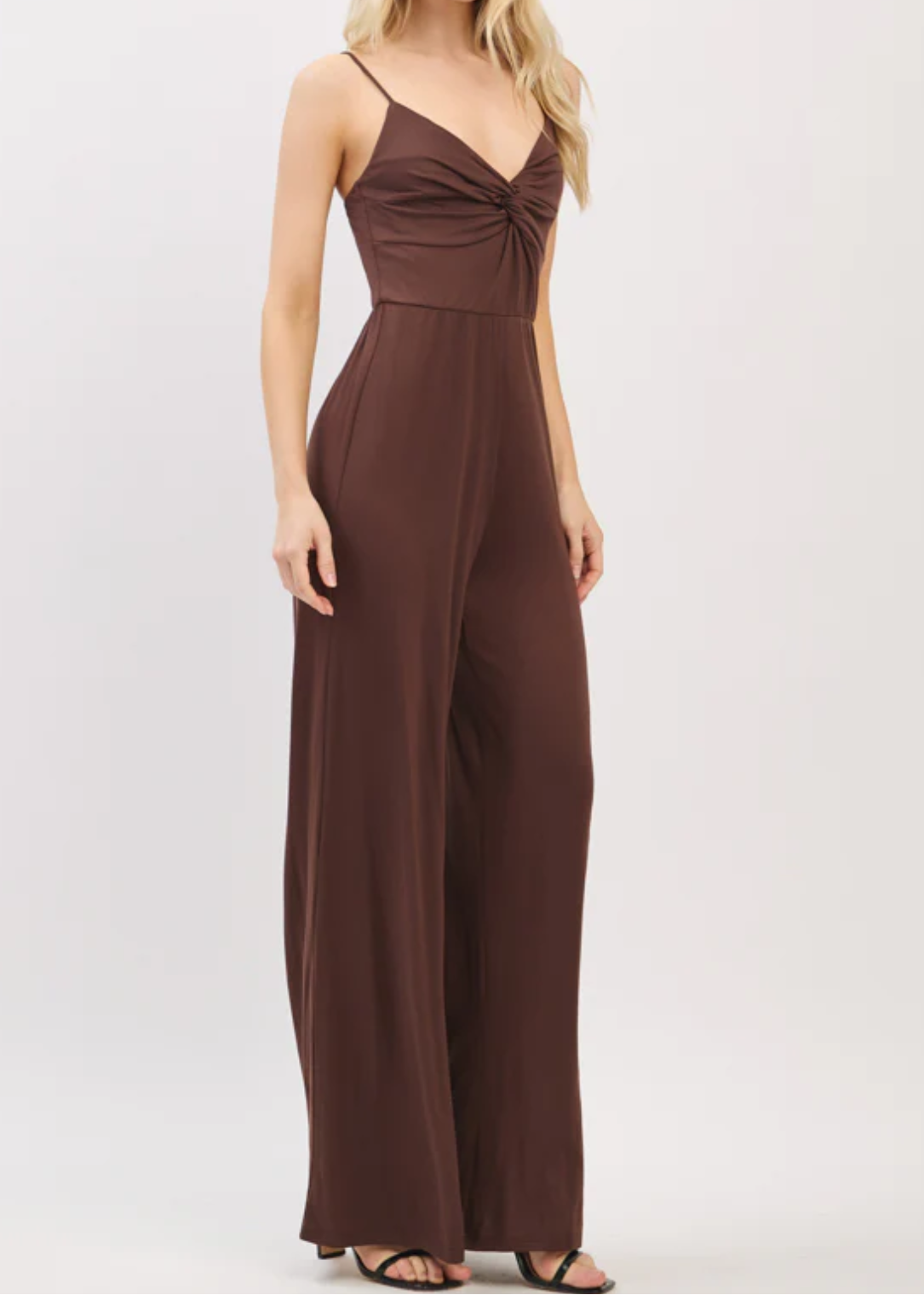 Twist Front Palazzo Jumpsuit