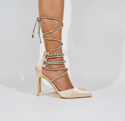 Lynda-10 Wrap Up Stiletto Pumps