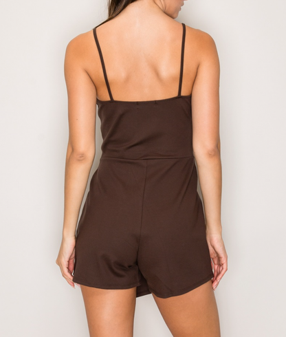 Asymmetrical Skort Romper