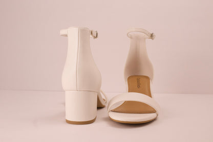 White Short Heels DARCIE-1