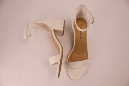 White Short Heels DARCIE-1