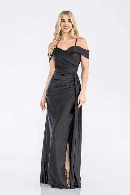 LE 5320+ Off Shoulder Draping Gown